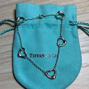 Tiffany & Co Elsa Peretti Open Heart Station Bracelet
